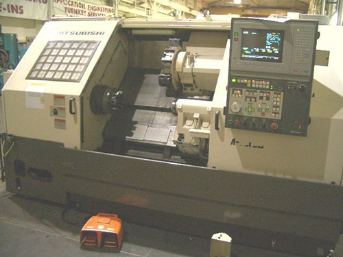 8" HYD. CHUCK MITSUBISHI ... SLANT BED LATHE